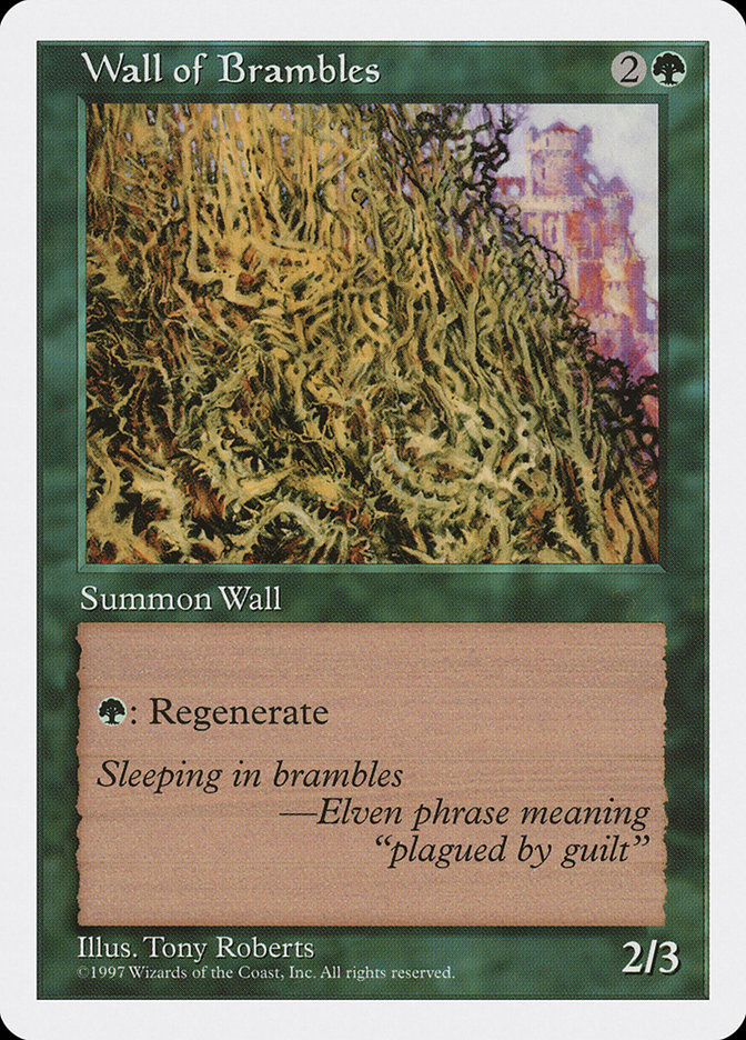 MTG: 5th Edition 338: Wall of Brambles 
