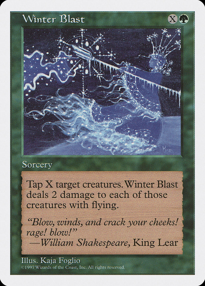 MTG: 5th Edition 343: Winter Blast  