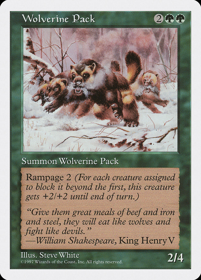Magic: 5th Edition 344: Wolverine Pack 