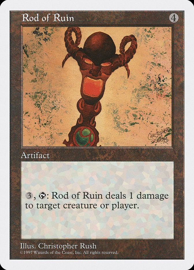 MTG: 5th Edition 396: Rod of Ruin 