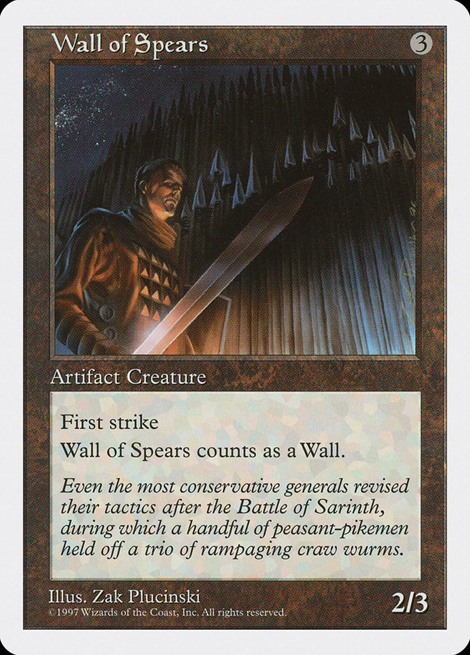 MTG: 5th Edition 407: Wall of Spears 