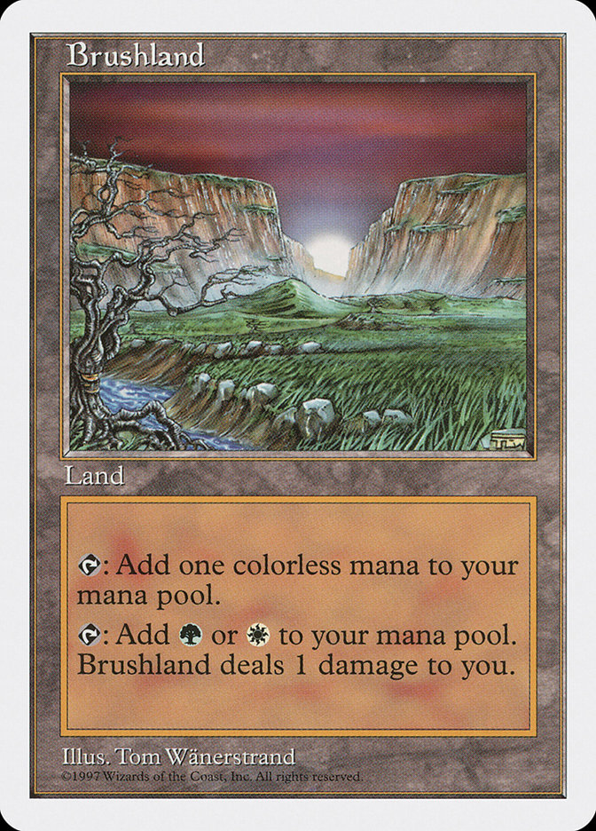 MTG: 5th Edition 412: Brushland 
