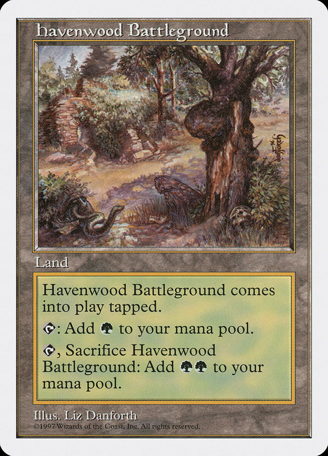 MTG: 5th Edition 417: Havenwood Battleground 