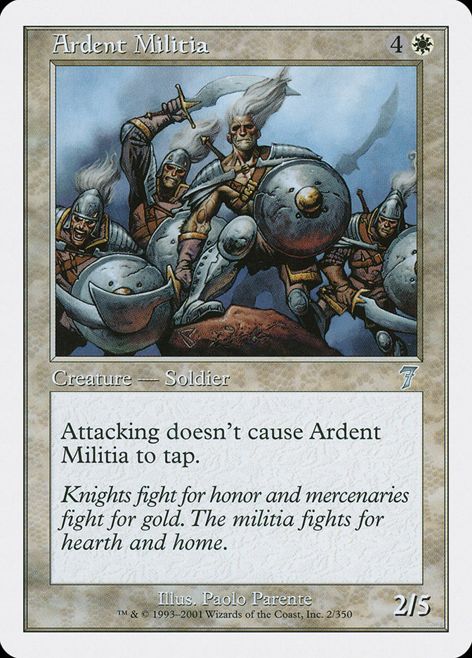 Magic: 7th Edition 002: Ardent Militia 