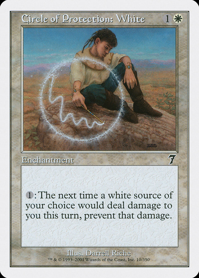 Magic: 7th Edition 010: Circle of Protection: White 