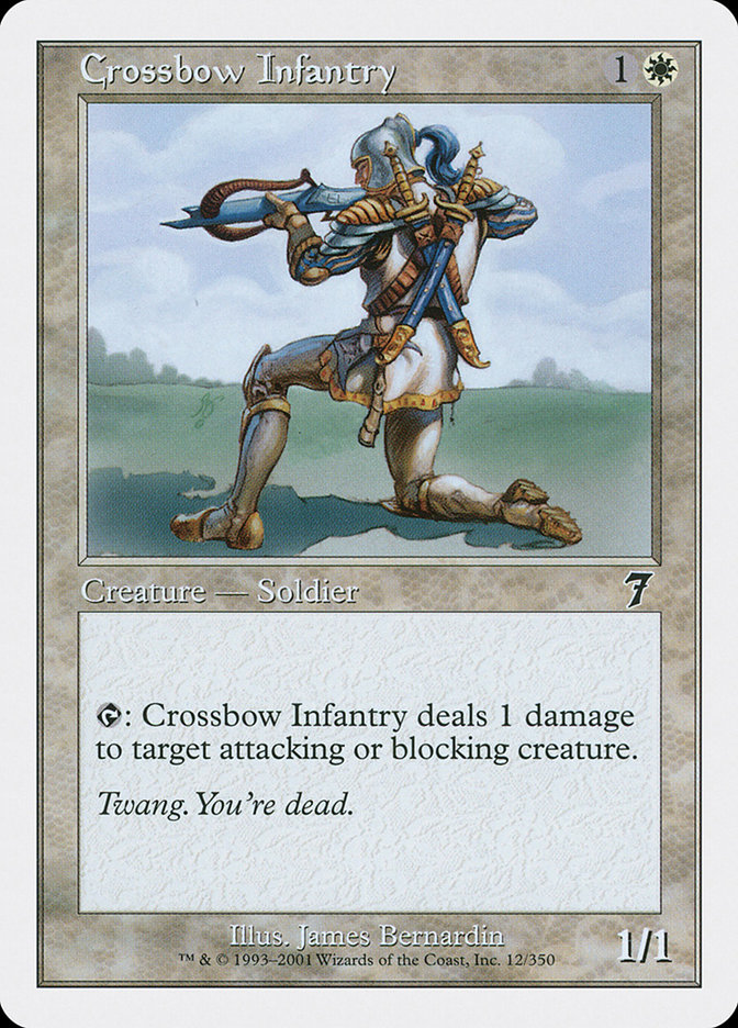 MTG: 7th Edition 012: Crossbow Infantry 