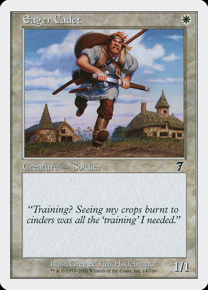 MTG: 7th Edition 014: Eager Cadet 