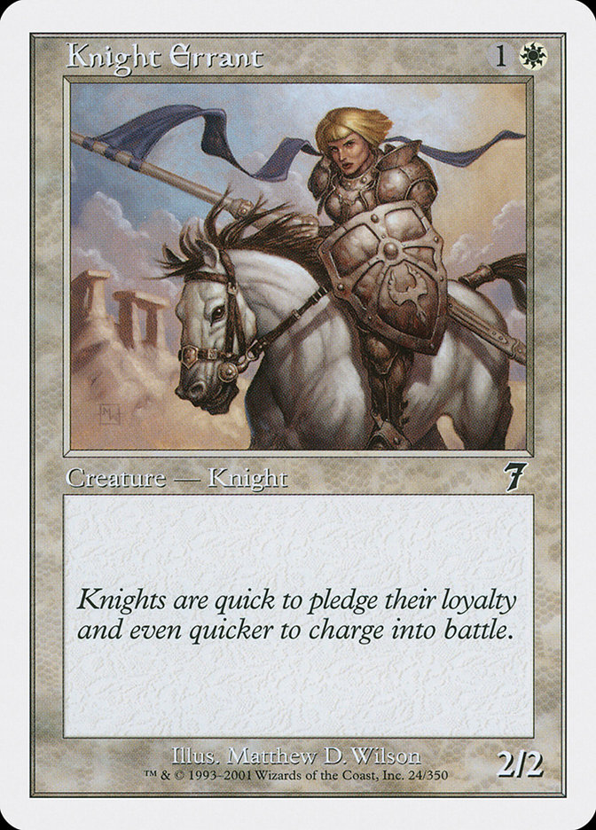 MTG: 7th Edition 024: Knight Errant 