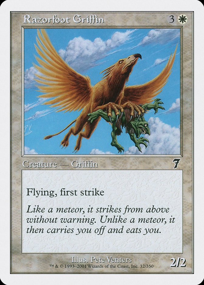 MTG: 7th Edition 032: Razorfoot Griffin 