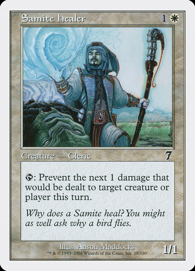 MTG: 7th Edition 038: Samite Healer 