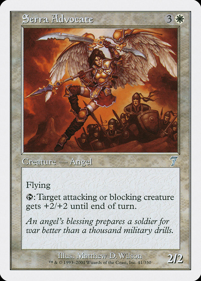 MTG: 7th Edition 041: Serra Advocate 
