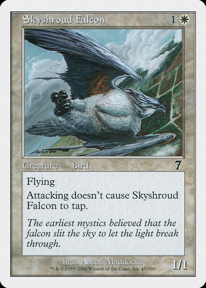 MTG: 7th Edition 045: Skyshroud Falcon 