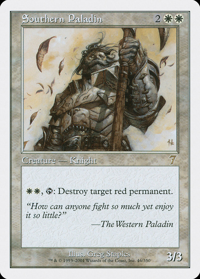 MTG: 7th Edition 046: Southern Paladin 