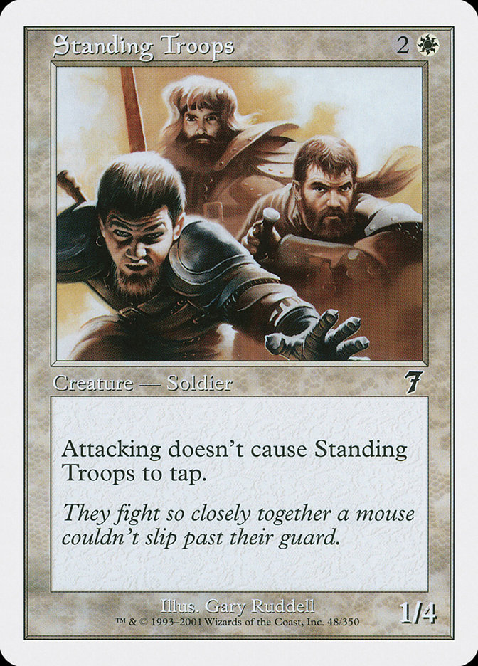 MTG: 7th Edition 048: Standing Troops 