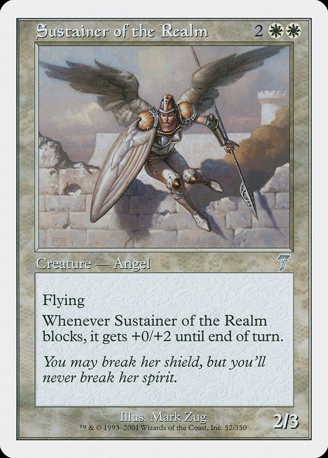 MTG: 7th Edition 052: Sustainer of the Realm 