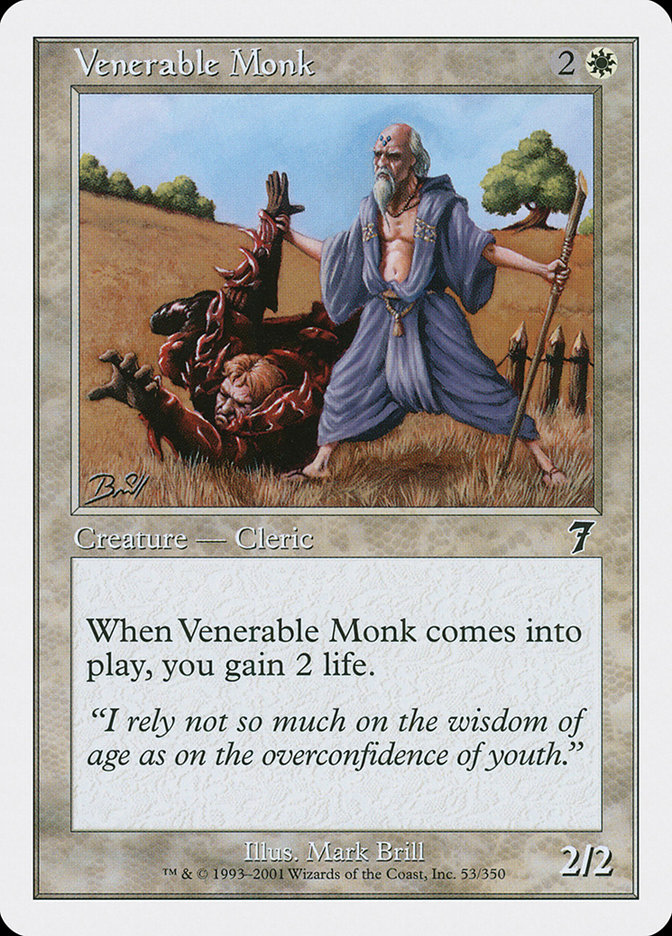Magic: 7th Edition 053: Venerable Monk 