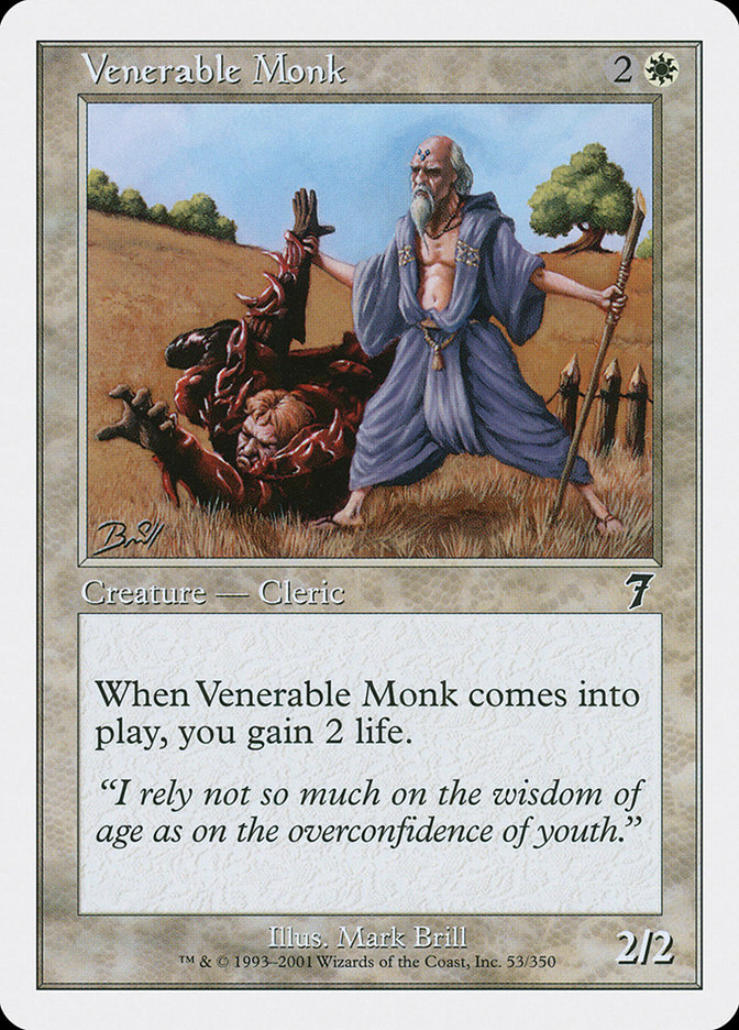 MTG: 7th Edition 053: Venerable Monk 