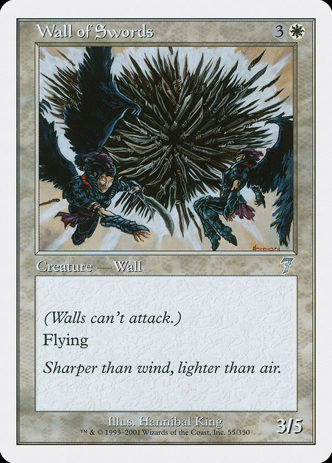 MTG: 7th Edition 055: Wall of Swords 