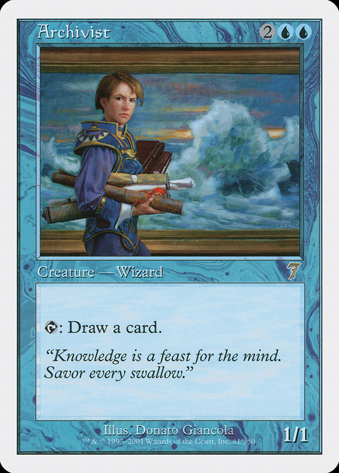 MTG: 7th Edition 061: Archivist 