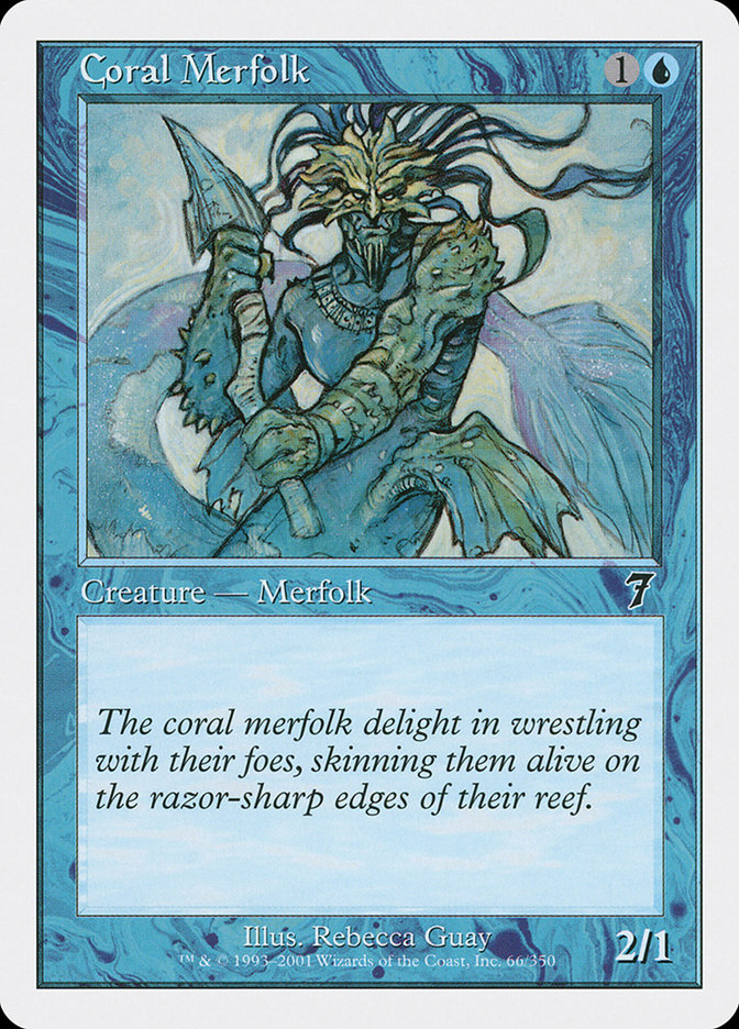 Magic: 7th Edition 066: Coral Merfolk 
