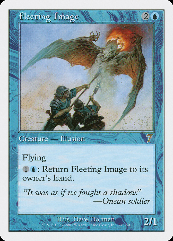 Magic: 7th Edition 074: Fleeting Image 