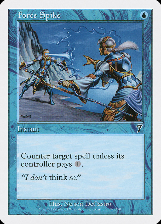 Magic: 7th Edition 076: Force Spike 