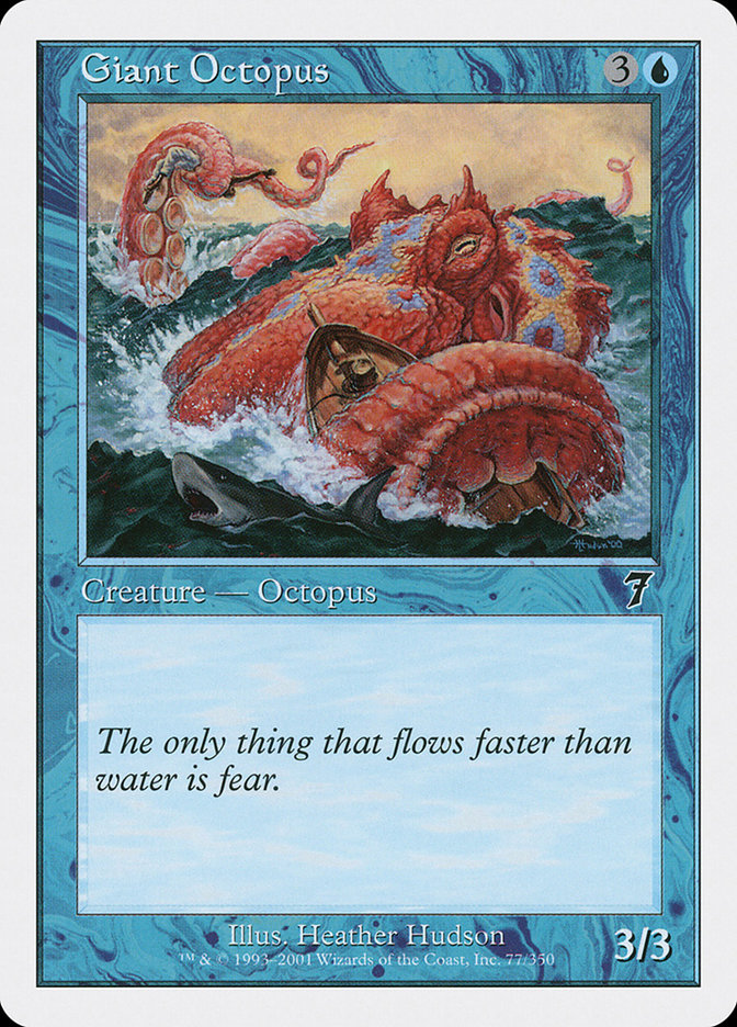 Magic: 7th Edition 077: Giant Octopus 