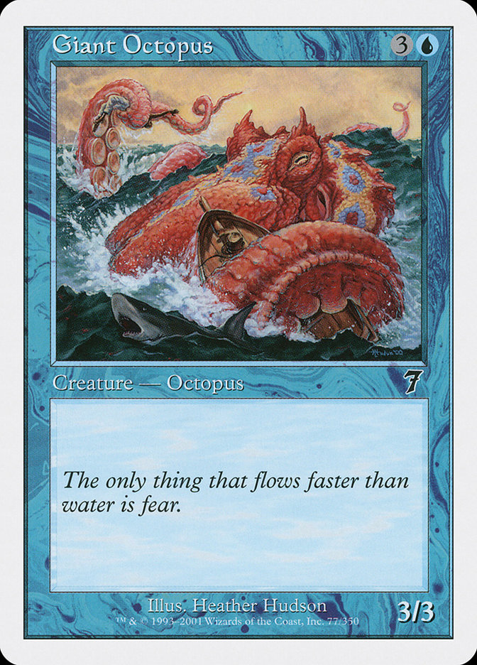 MTG: 7th Edition 077: Giant Octopus 