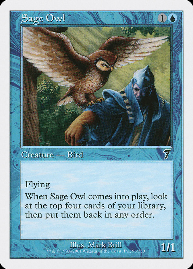 Magic: 7th Edition 096: Sage Owl 