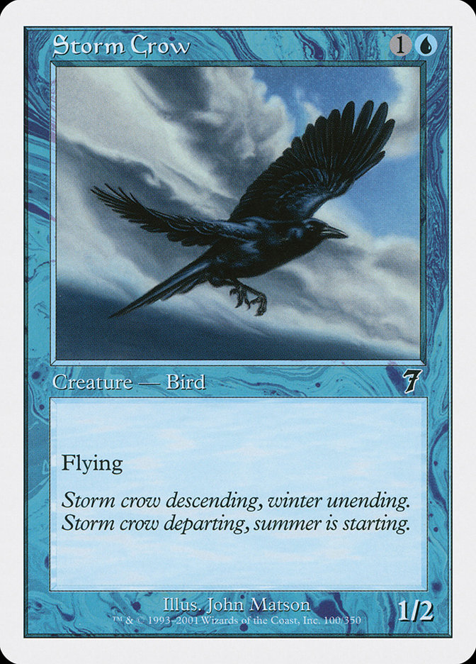 Magic: 7th Edition 100: Storm Crow 