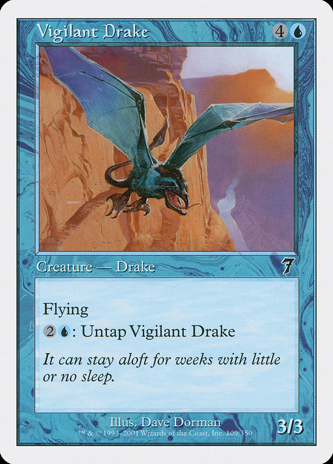 MTG: 7th Edition 109: Vigilant Drake 