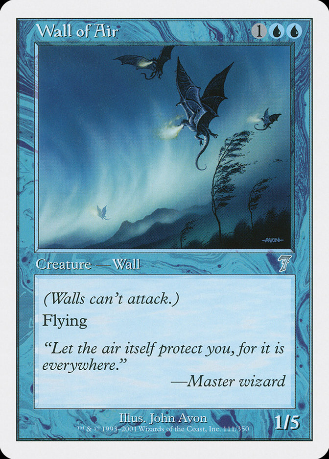 MTG: 7th Edition 111: Wall of Air 