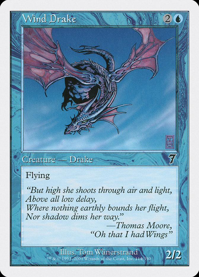 MTG: 7th Edition 114: Wind Drake 