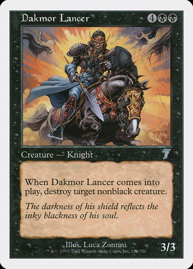MTG: 7th Edition 126: Dakmor Lancer 