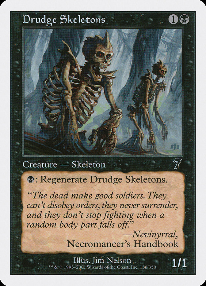 Magic: 7th Edition 130: Drudge Skeletons 
