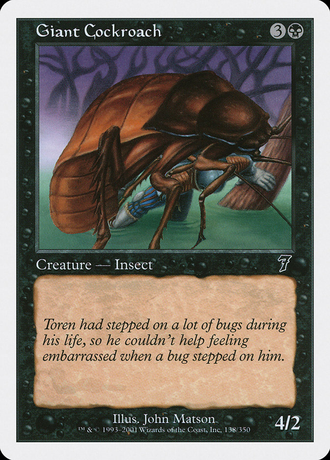 Magic: 7th Edition 138: Giant Cockroach 
