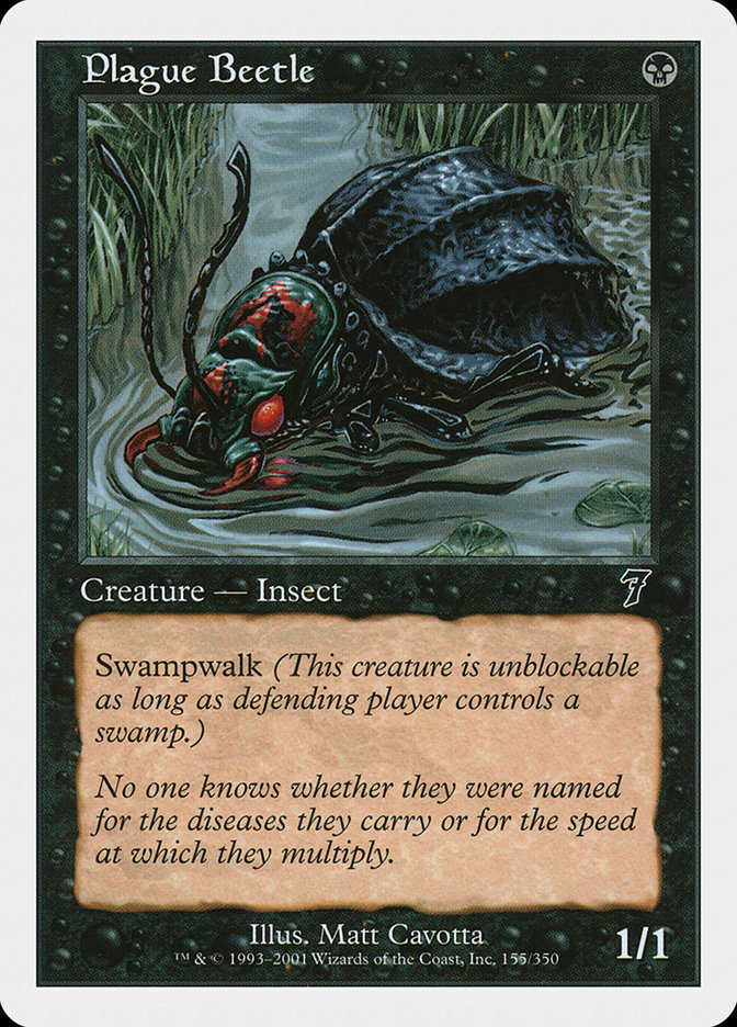 Magic: 7th Edition 155: Plague Beetle 