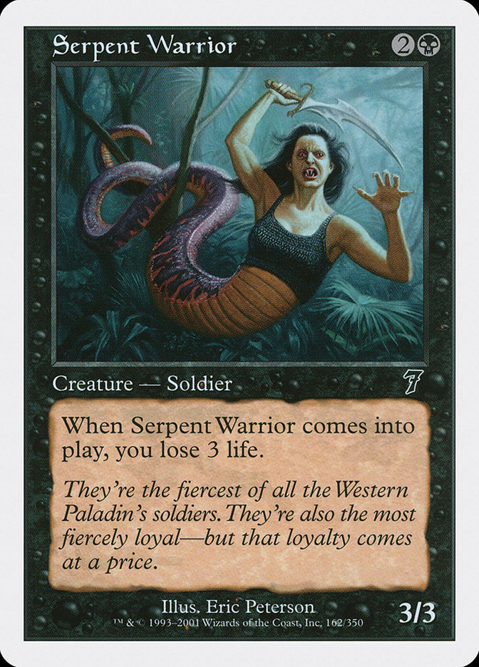 MTG: 7th Edition 162: Serpent Warrior 