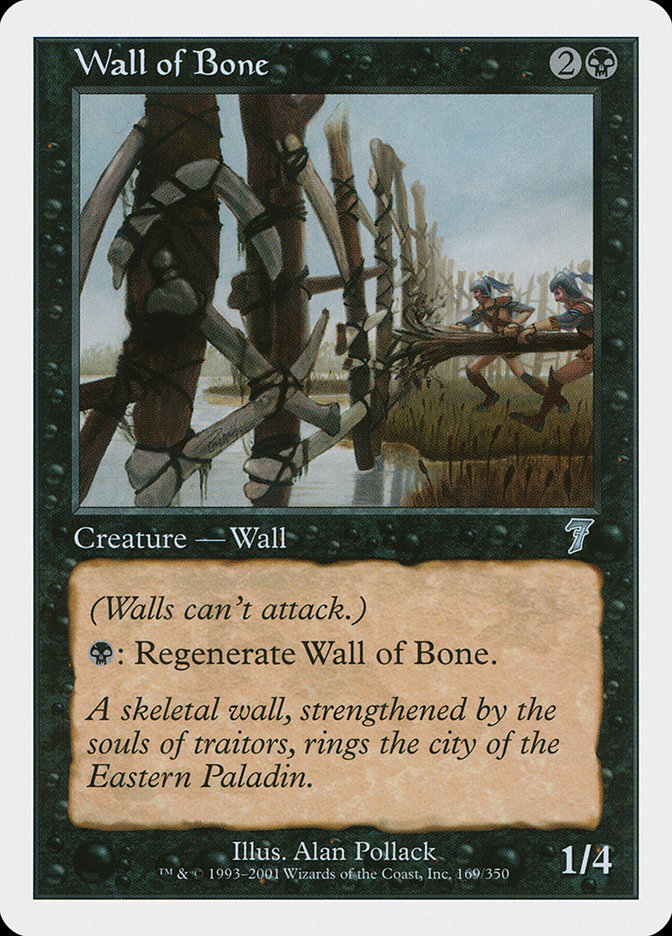 Magic: 7th Edition 169: Wall of Bone 