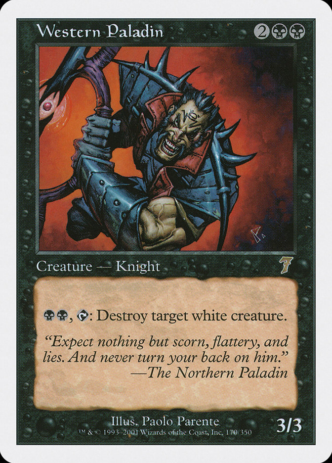 MTG: 7th Edition 170: Western Paladin 
