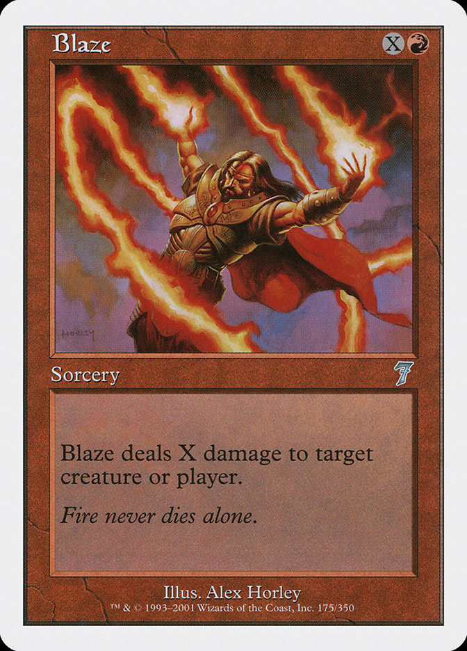MTG: 7th Edition 175: Blaze 