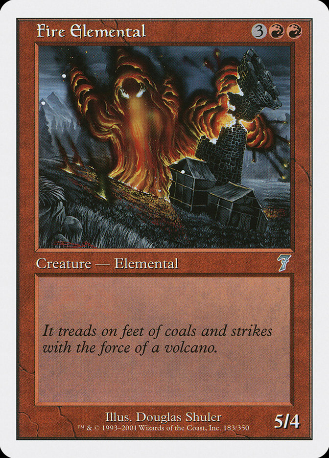 Magic: 7th Edition 183: Fire Elemental 