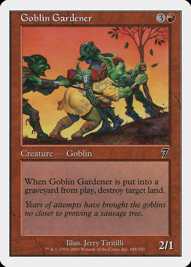 Magic: 7th Edition 188: Goblin Gardener 