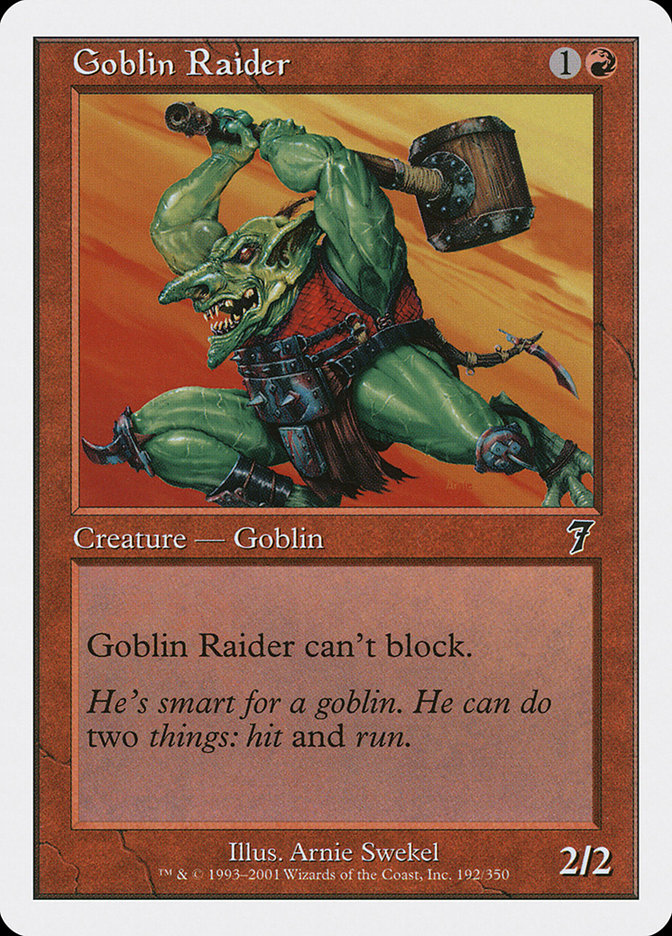 MTG: 7th Edition 192: Goblin Raider 