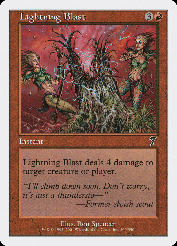 MTG: 7th Edition 200: Lightning Blast 