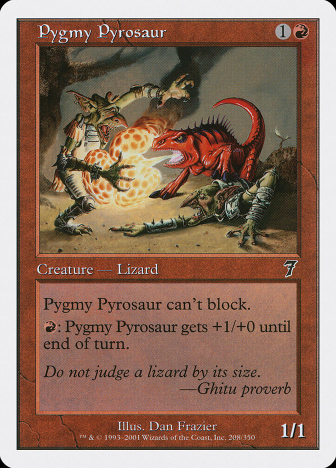 Magic: 7th Edition 208: Pygmy Pyrosaur 