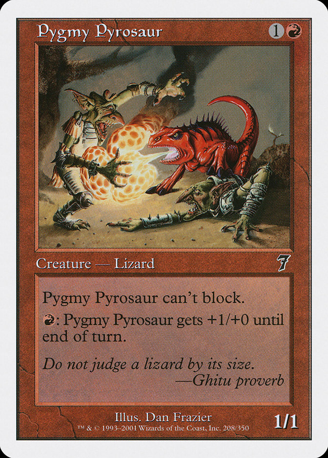 MTG: 7th Edition 208: Pygmy Pyrosaur 