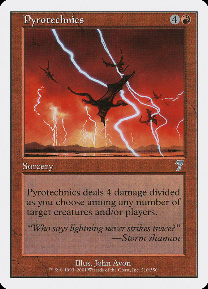 MTG: 7th Edition 210: Pyrotechnics 