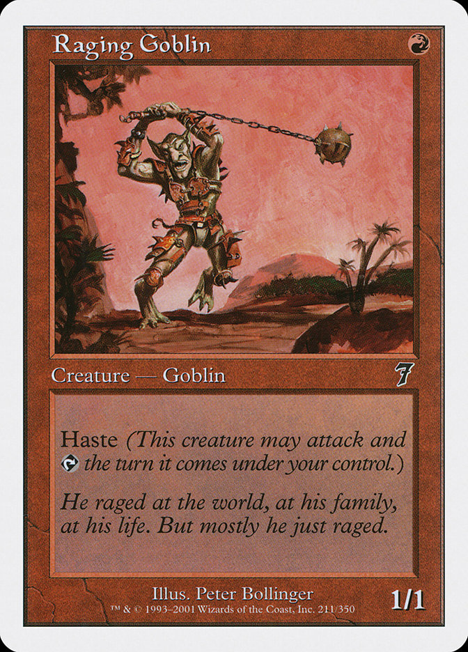 MTG: 7th Edition 211: Raging Goblin 