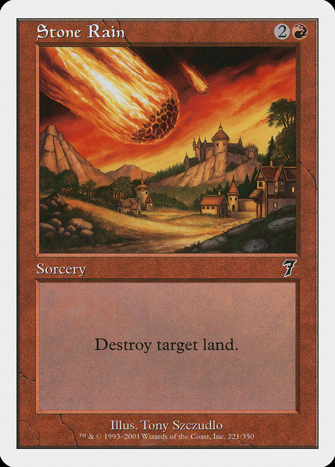 MTG: 7th Edition 221: Stone Rain 